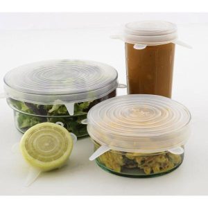 Set de 4 couvercles transparents en silicone -Ø 2 de 11,2 de 14CM