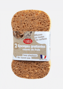 Eponge grattantes coques de fruits – lot de 2